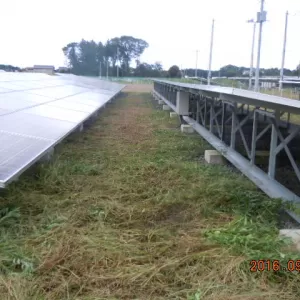 栃木県の案件　ソーラーパネル前の除草作業実施のサムネイル